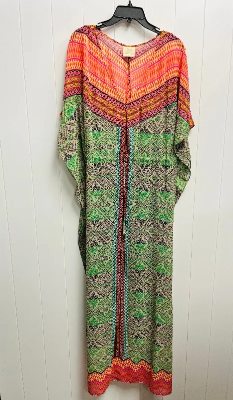 flowy dressDress Casual Maxi By Anthropologie In Green & Orange, Size: M