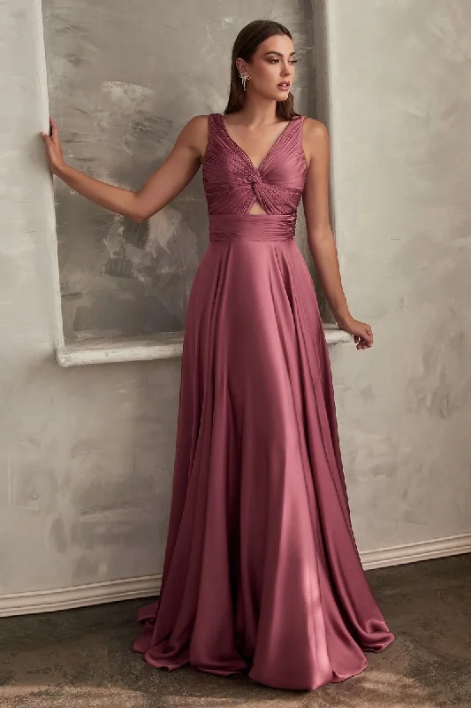 velvet dressA-Line Satin A-Line Keyhole Straps Long Evening Dress CD7497