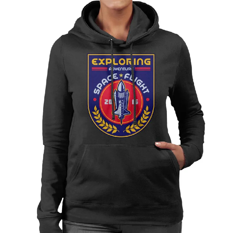 comfortable fleece hoodieNASA Exploring Adventure Space Flight Women's Hooded Sweatshirt