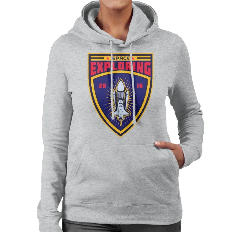 zip-up hoodie for gymNASA Space Exploring Women's Hooded Sweatshirt