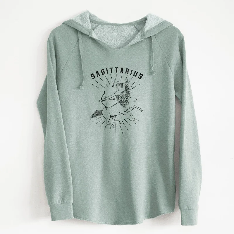 graphic gym sweatshirtSagittarius - Archer's Spirit - Cali Wave Hooded Sweatshirt