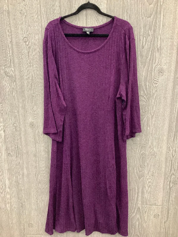 elegant maxi dressDress Casual Midi By Ronnie Nicole In Purple, Size: 3x