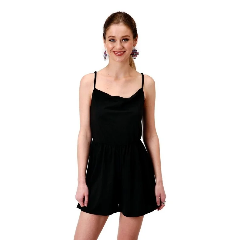 fitted cocktail dressRoper Western Romper Womens Strappy Black 03-062-0514-2041 BL