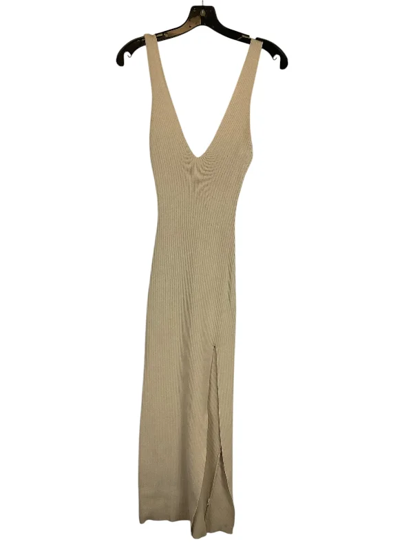 flowy maxi dressDress Casual Maxi By Nasty Gal In Cream, Size: 4