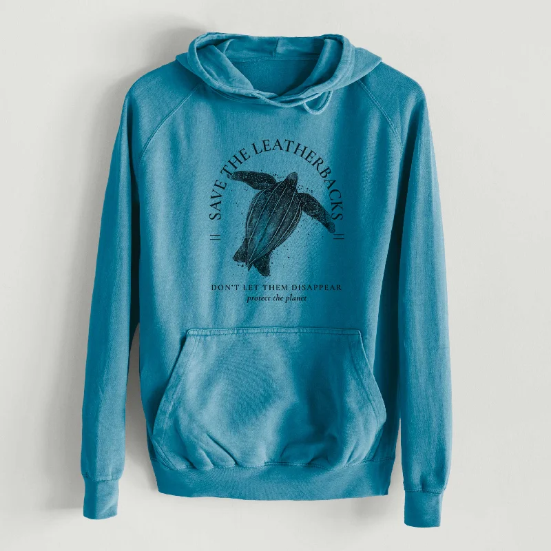 warm athletic hoodieSave the Leatherbacks - Don't Let Them Disappear  - Mid-Weight Unisex Vintage 100% Cotton Hoodie