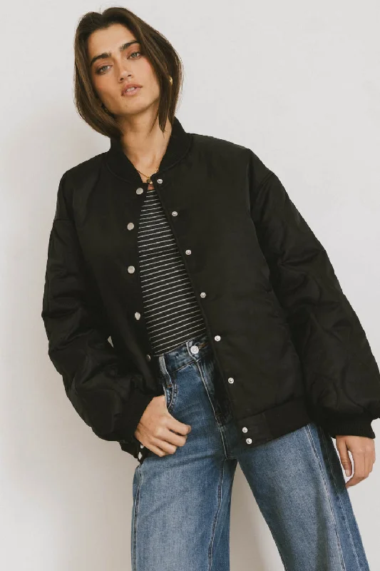 stylish coatMadilyn Bomber Jacket in Black - FINAL SALE