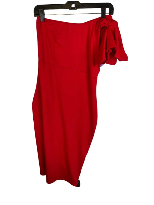 oversized dressDress Party Short By Clothes Mentor In Red, Size: M