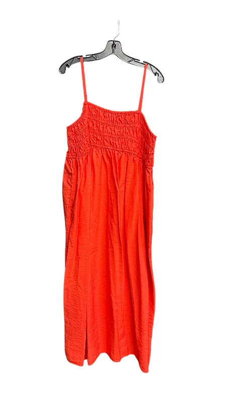 fitted cocktail dressDress Casual Maxi By A New Day In Coral, Size: Xl