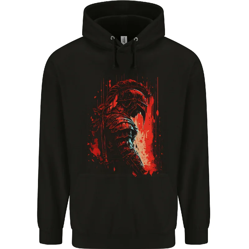 fitted hoodieA Gladiator Spartan Bodybuilding MMA Mens 80% Cotton Hoodie