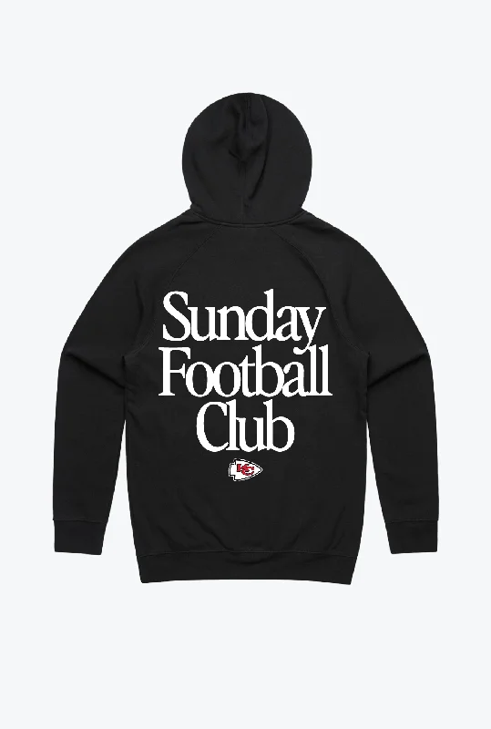 Kansas City Chiefs Sunday Football Club Hoodie - Black