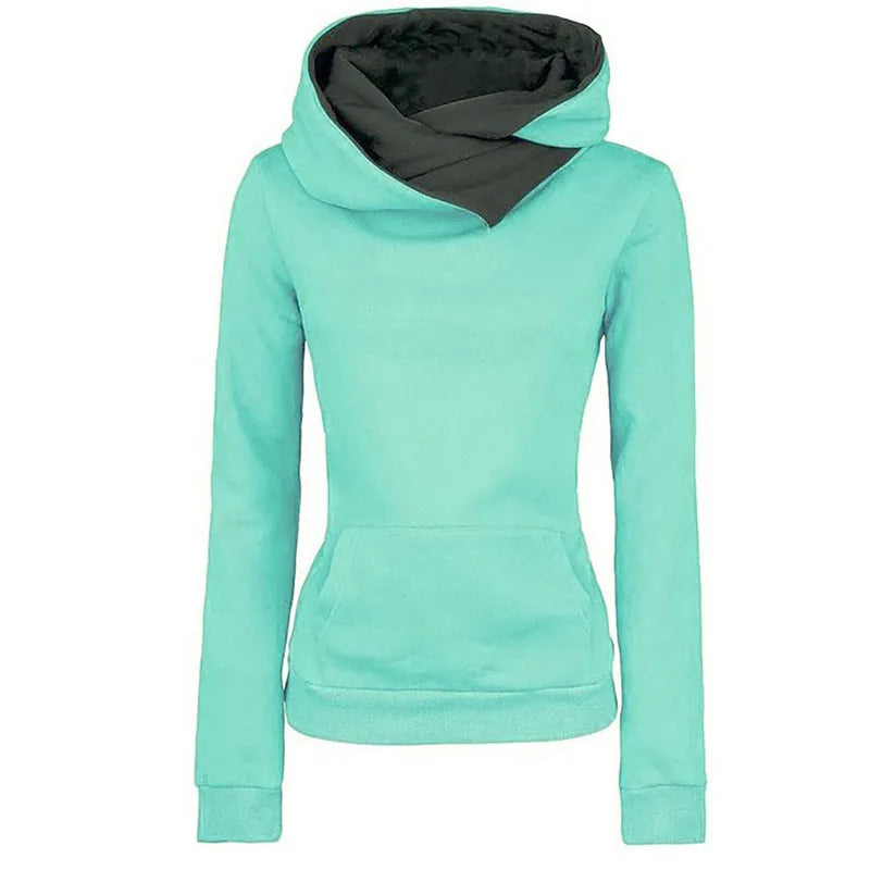 Turn Down Collar Hoodie – Women’s