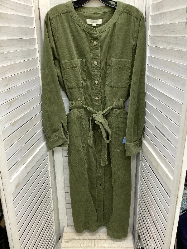 casual summer dressDress Casual Maxi By Loft In Green, Size: 14