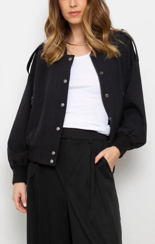 Estelle Bomber Jacket In Black