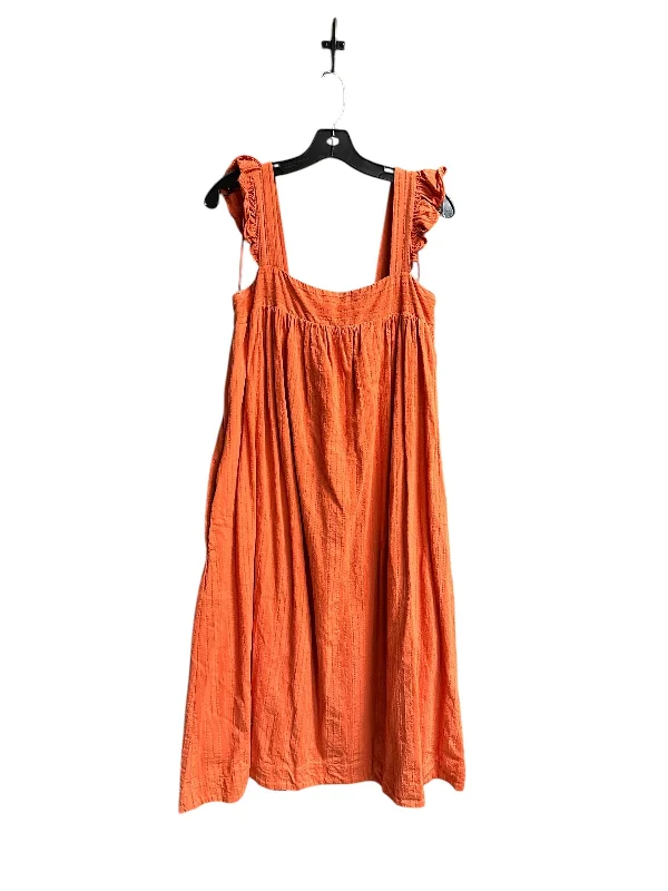 oversized dressDress Casual Midi By Clothes Mentor In Orange, Size: M