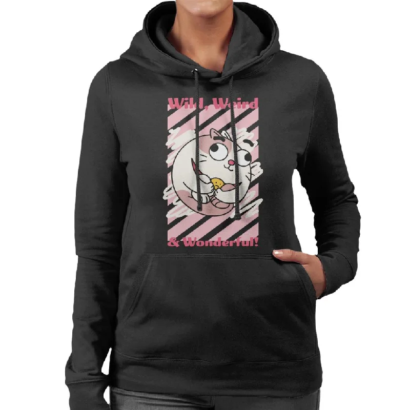 comfortable fleece hoodieBoy Girl Dog Cat Mouse Cheese Wild Weird Wonderful Women's Hooded Sweatshirt