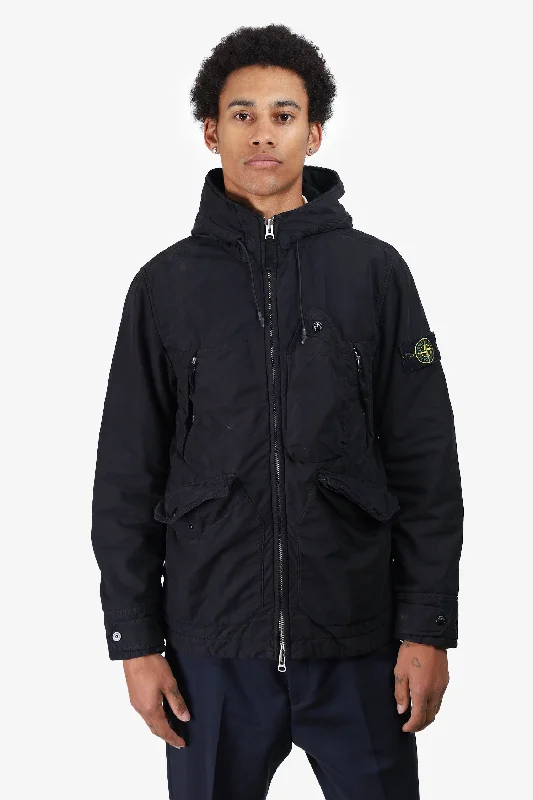 high-quality coatStone Island Black Light Puffer Jacket Size M Mens