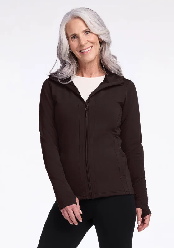 Zoey Zip Up Hoodie • Final Sale Deals! - French Roast