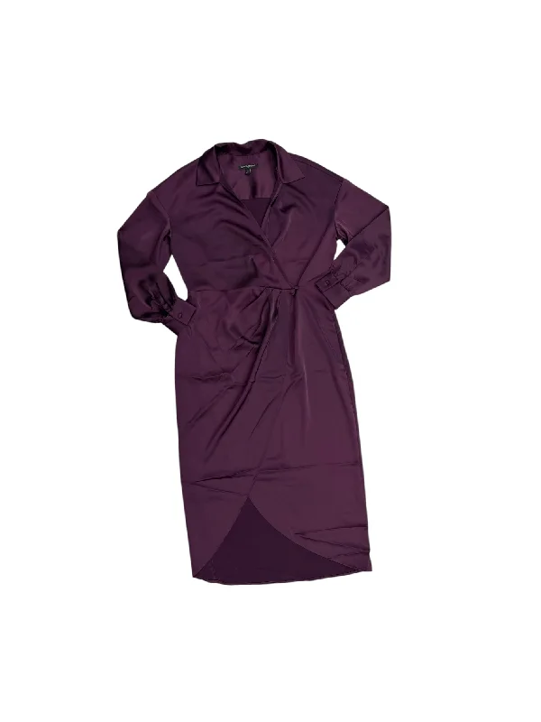 pleated dressDress Casual Maxi By Banana Republic In Purple, Size: 12