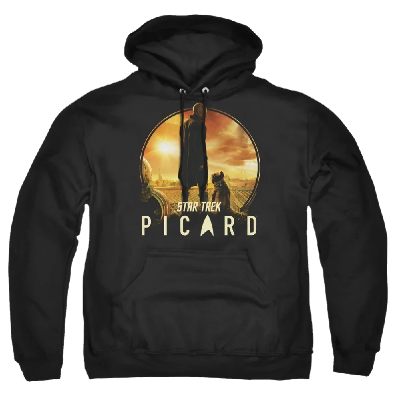 chic pullover hoodieStar Trek Picard A Man And His Dog - Pullover Hoodie