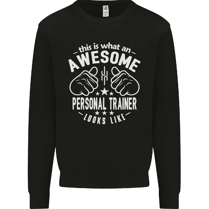 contemporary fitness sweatshirtAn Awesome Personal Trainer Looks Like Mens Sweatshirt Jumper