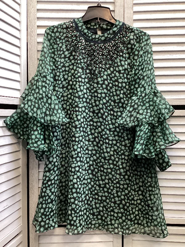 textured dressDress Casual Short By Clothes Mentor In Green, Size: Xs