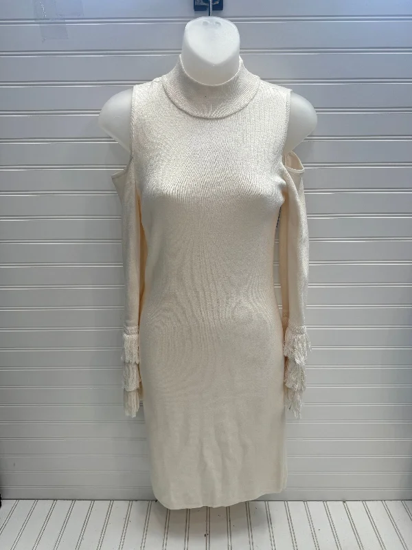 sleek midi dressDress Party Midi By Bar Iii In Cream, Size: S