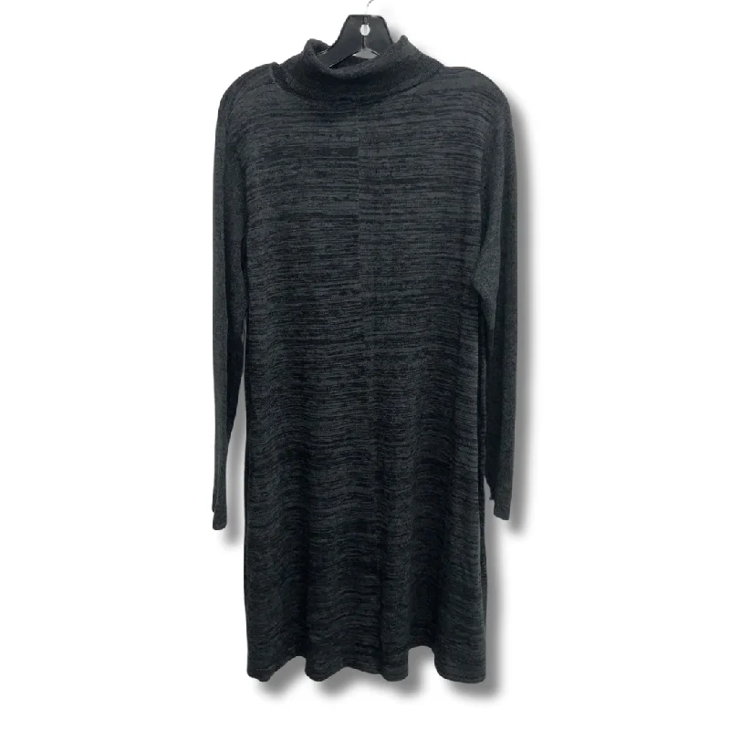 statement dressDress Sweater By Apt 9 In Grey, Size: Xxl