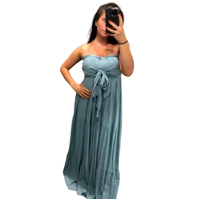 trendy bodycon dressEntro - Off Shoulder Maxi Dress