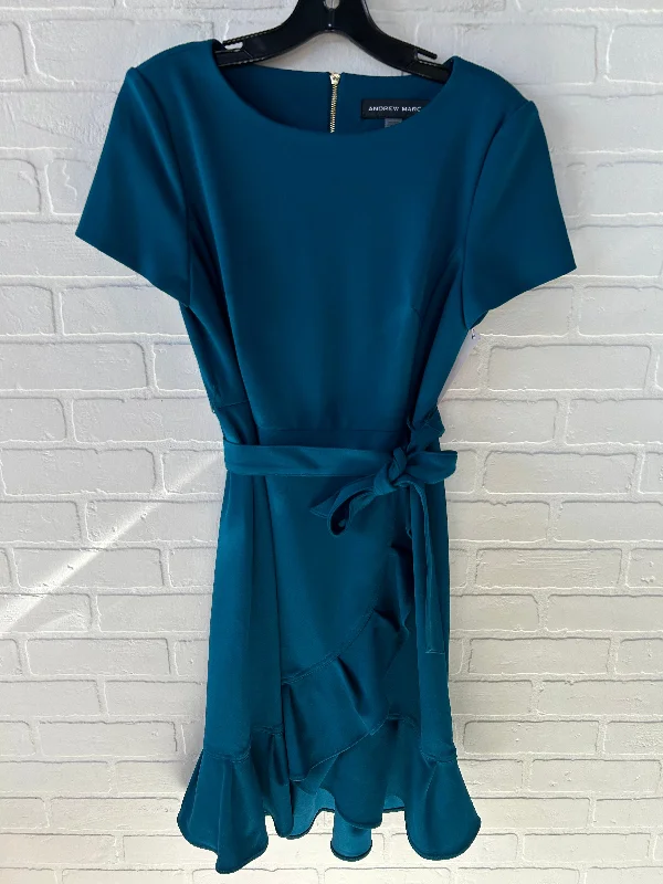 casual knit dressDress Work By Andrew Marc In Blue, Size: M