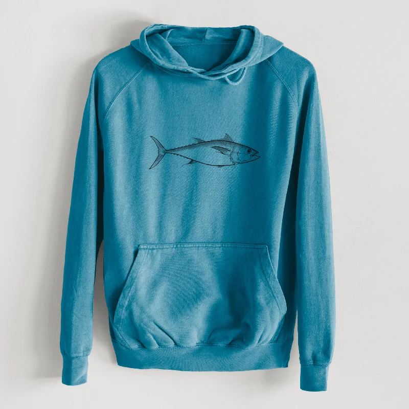 bold workout sweatshirtAtlantic Bluefin Tuna - Thunnus thynnus  - Mid-Weight Unisex Vintage 100% Cotton Hoodie