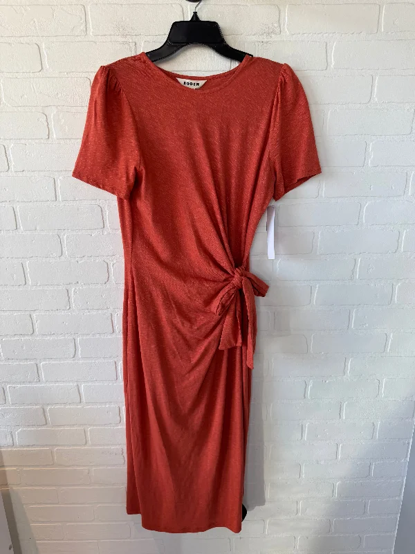 boho dressDress Casual Maxi By Boden In Orange, Size: M