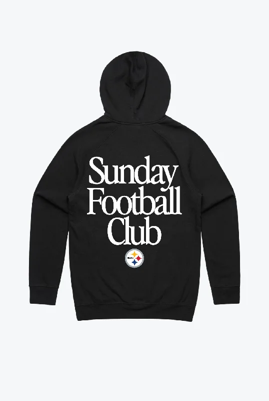 Pittsburgh Steelers Sunday Football Club Hoodie - Black