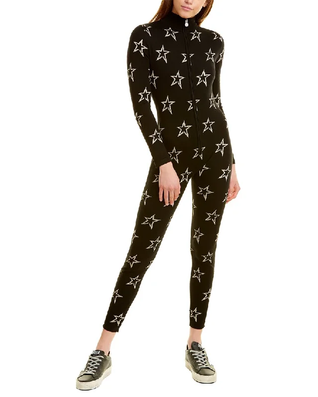 Perfect Moment Star Print Wool-Blend Ski Suit