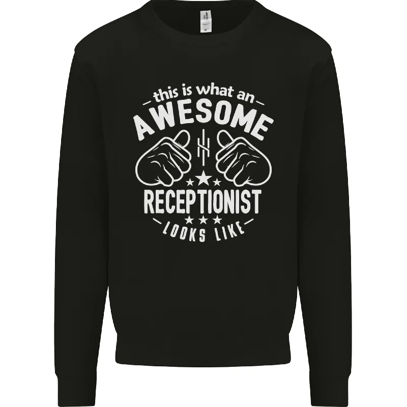 minimaAn Awesome Receptionist Looks Like Mens Sweatshirt Jumper