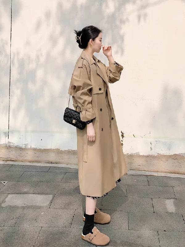 zip-up jacketKhaki coat for women new style coat      S3427