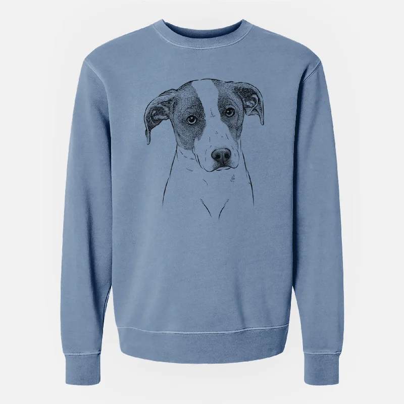 relaxed fit sports hoodieBare Zephyr the Pointer Mix - Unisex Pigment Dyed Crew Sweatshirt