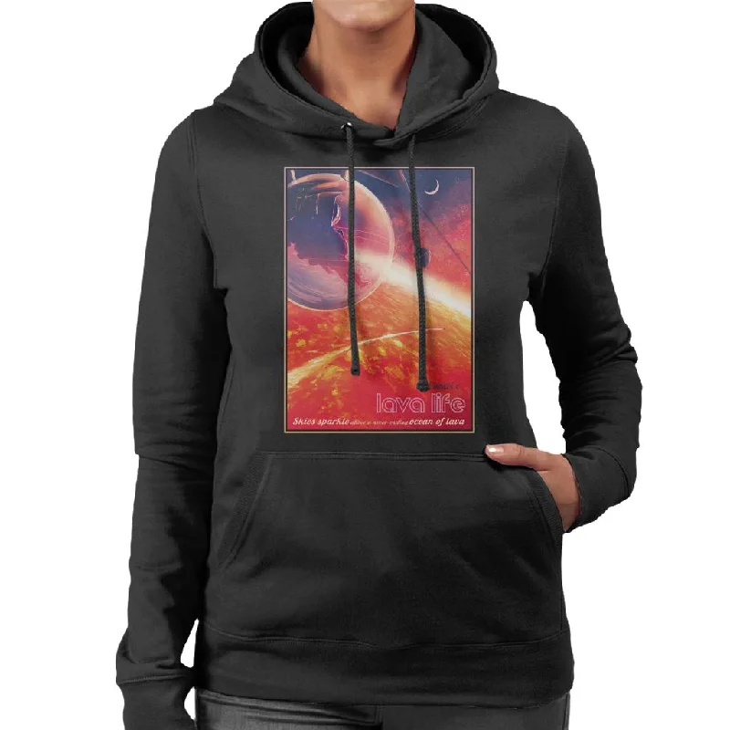 comfortable hooded sweatshirtNASA 55 Cancri E Lava Life Women's Hooded Sweatshirt