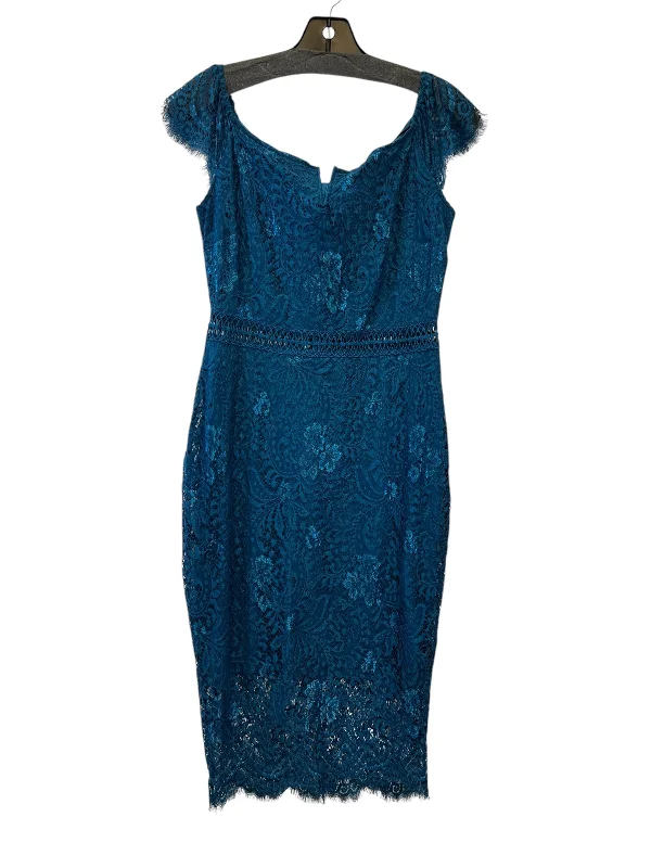 casual evening dressDress Party Midi By Allandwell In Teal, Size: M