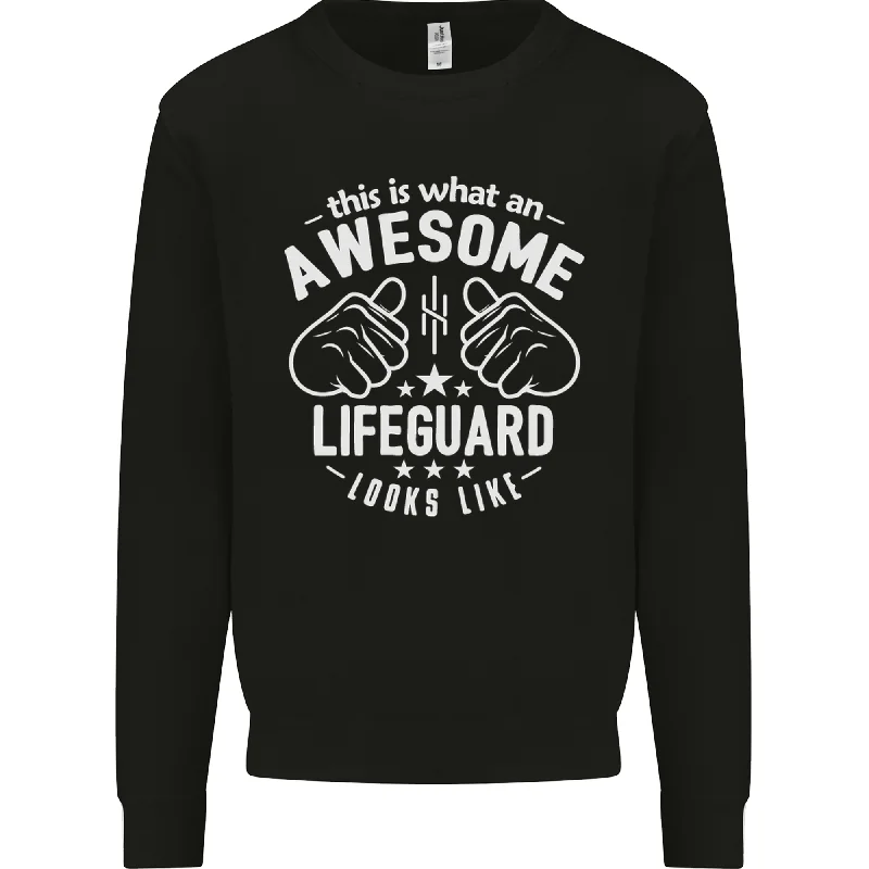 fitted workout sweatshirtAn Awesome Lifeguard Looks Like Mens Sweatshirt Jumper