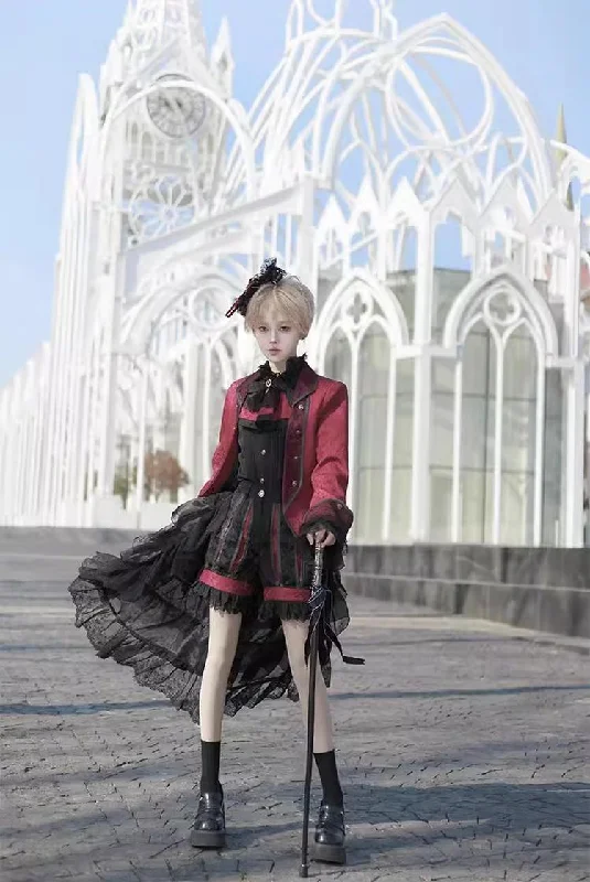 contemporary coatCastleToo~Coffin of Pilgrimage~Ouji Lolita Shorts Suits Prince Male Lolita Shirt