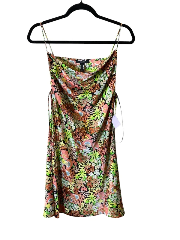 shift dressDress Casual Short By Forever 21 In Floral Print, Size: M