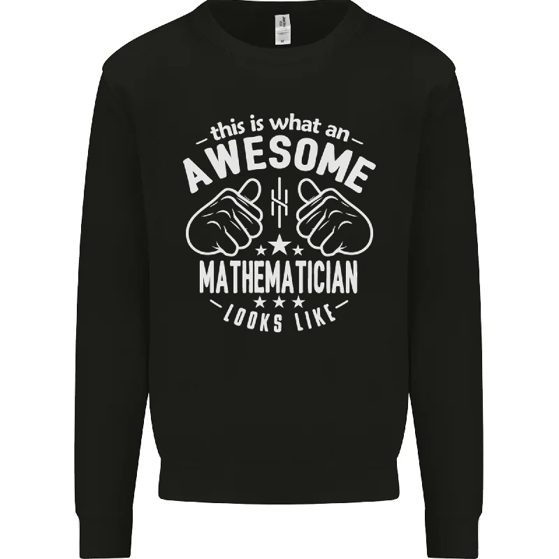 oversized sports sweatshirtAn Awesome Mathematician Looks Like Mens Sweatshirt Jumper