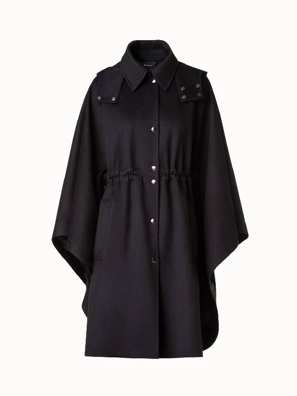 trendy bomber coatCashmere Cape with Detachable Hood and Storm-System® Finish