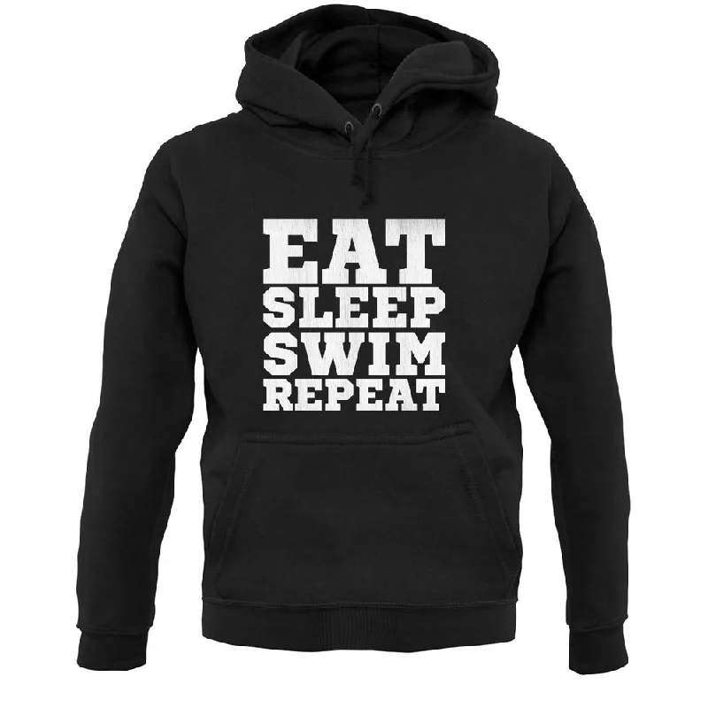 stylish hoodieEat Sleep Swim Repeat Unisex Hoodie