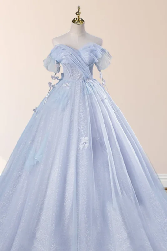 mini dressFairy Tulle Sweetheart A Line Quinceanera Dress with Pearls