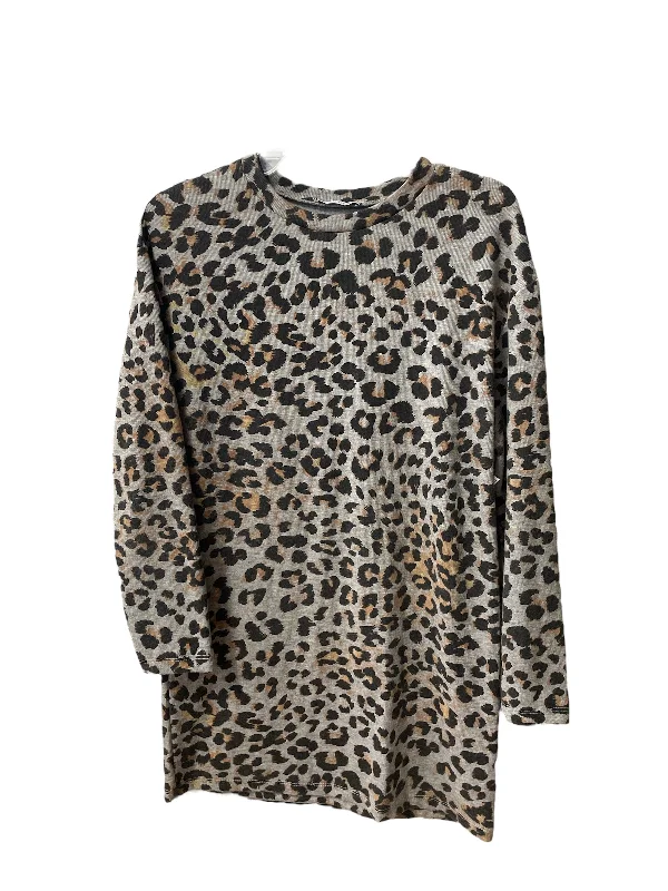 wool dressDress Casual Short By Zara In Leopard Print, Size: S