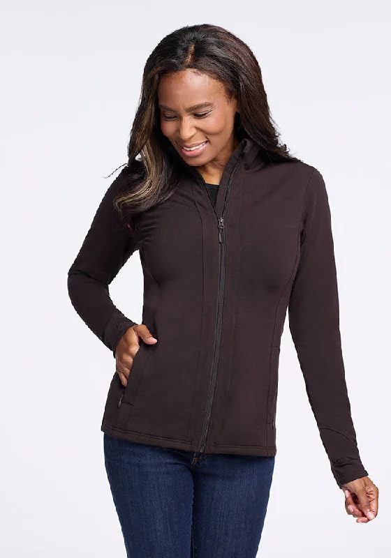 Finley Zip Up Sweatshirt • Final Sale Deals! - French Roast