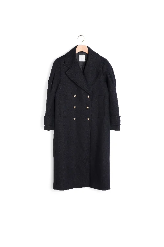 wool coatManteau col tailleur