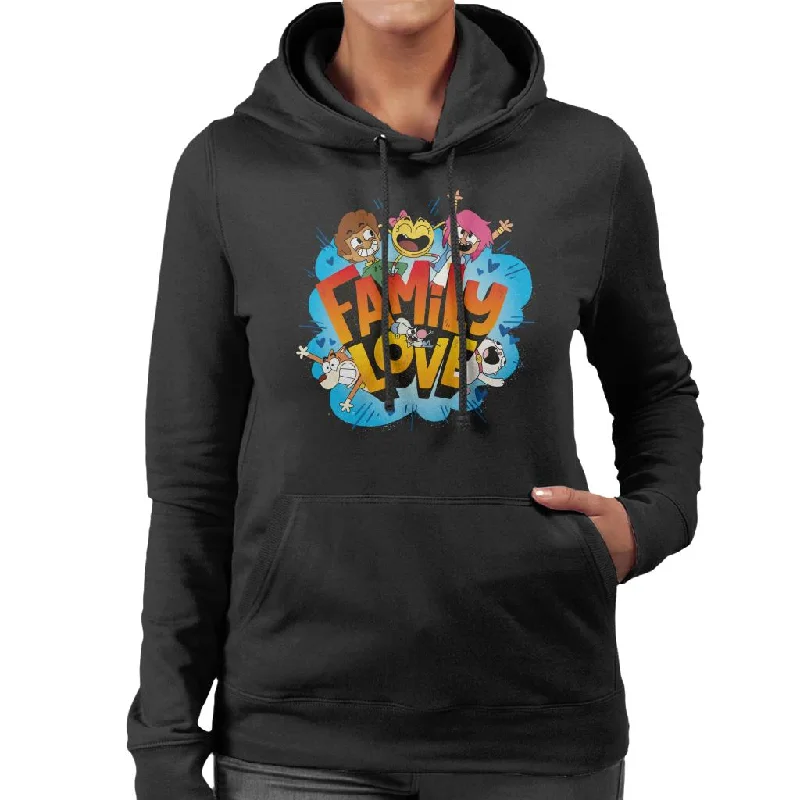 versatile hoodieBoy Girl Dog Cat Mouse Cheese Family Love Women's Hooded Sweatshirt