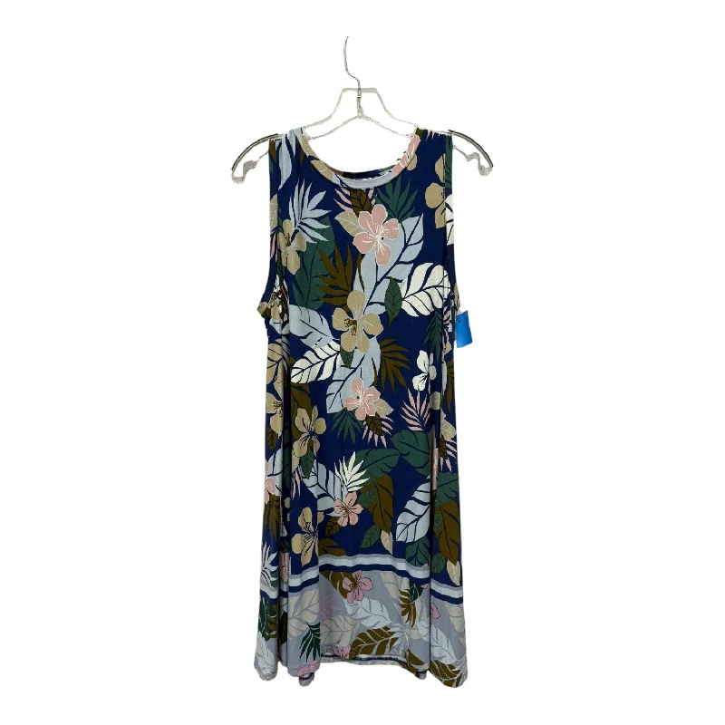 casual summer dressDress Casual Midi By Loft In Blue, Size:M